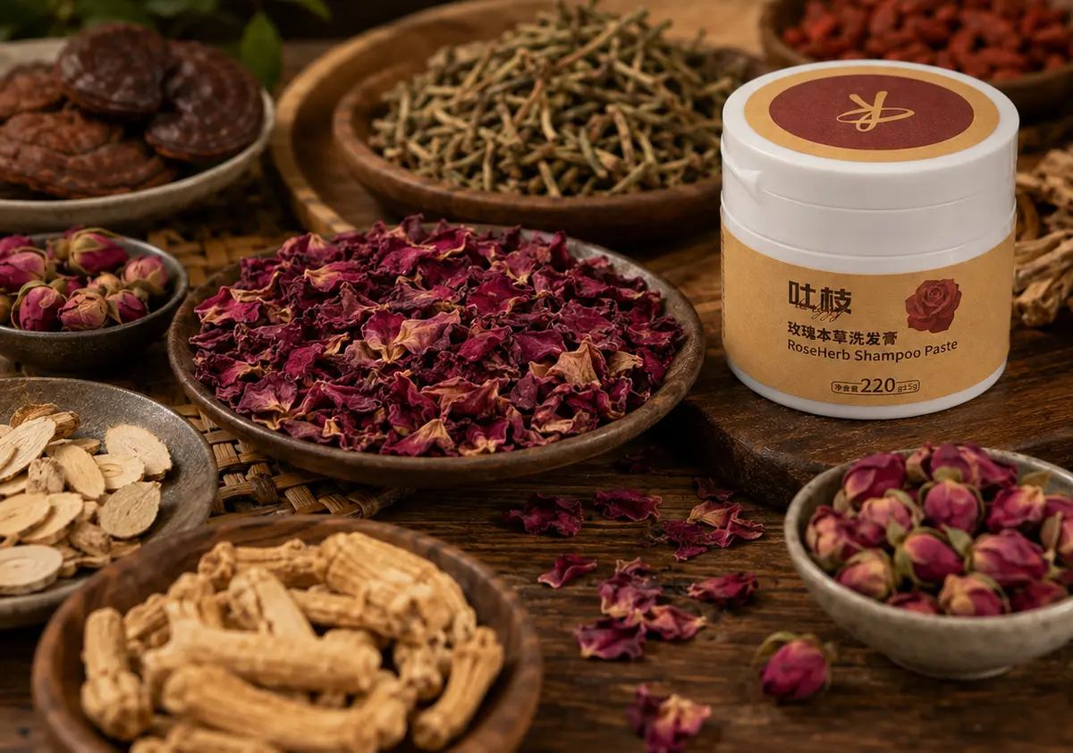 Twiggy rose herbal shampoo paste with botanicals